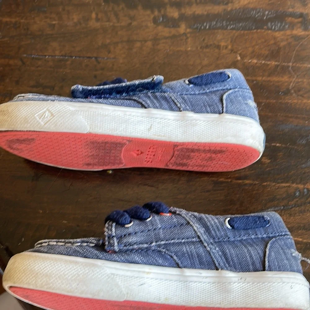 Sperry Blue Slip ons - Toddler 9